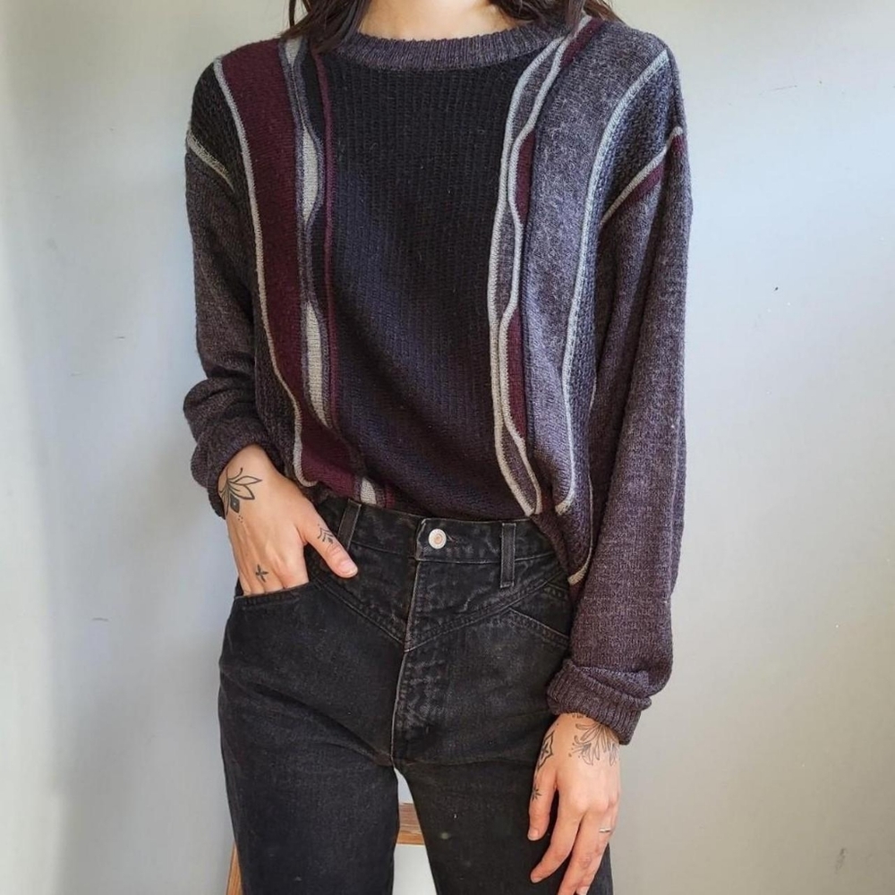 Vtg knit dad sweater
